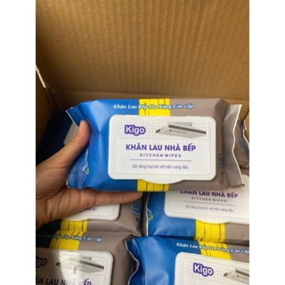 COMBO 10 Gói Khăn Lau Bếp KITCHEN WIPES RINGO - Nhật Anh 1 Gói 80 Tờ Đa Năng Siêu Tiết Kiệm