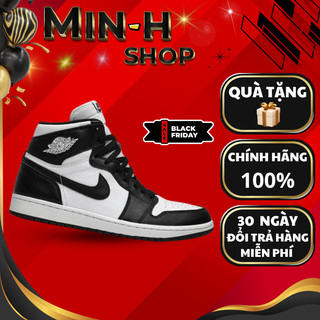  Giày Nike Air Jordan 1 Retro High OG ‘Black White’ Chính Hãng cho nam nữ FullBox Min-H Shop 