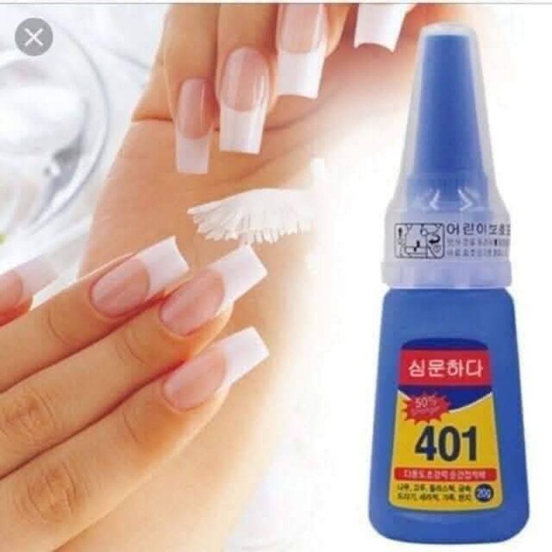Keo 401 úp móng siêu chắc siêu bền/ Keo 401 gắn đá, gắn charm siêu chắc, siêu bền/ Keo 401 úp móng, 