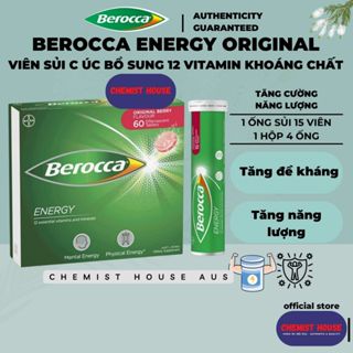 Berocca Úc Viên Sủi C Tăng Năng Lượng Đề Kháng Bổ Sung Vitamin Tổng Hợp | [Vị Ngẫu Nhiên] Hoặc [Vị Dâu]