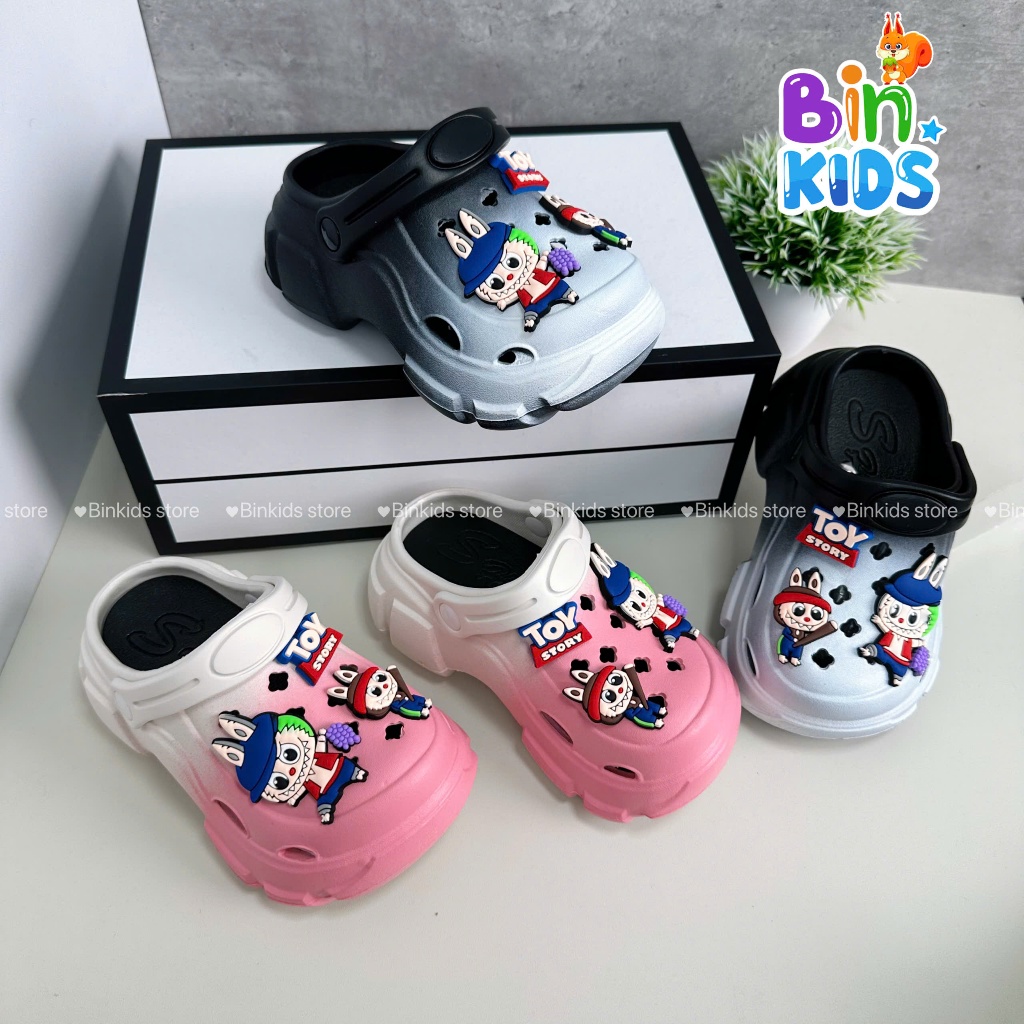 Sục độn đế labubu siêu nhẹ cho bé trai, bé gái size 24/25-34/35