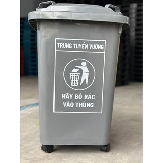 Thùng rác 60 Lít có bánh xe