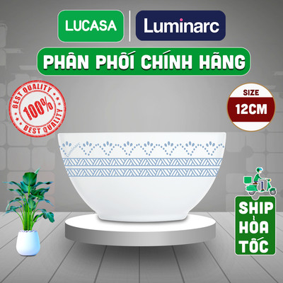 Chén Thủy Tinh Luminarc Diwali Geomatric Blue 12cm - L6535 | Phân Phối Chính Hãng