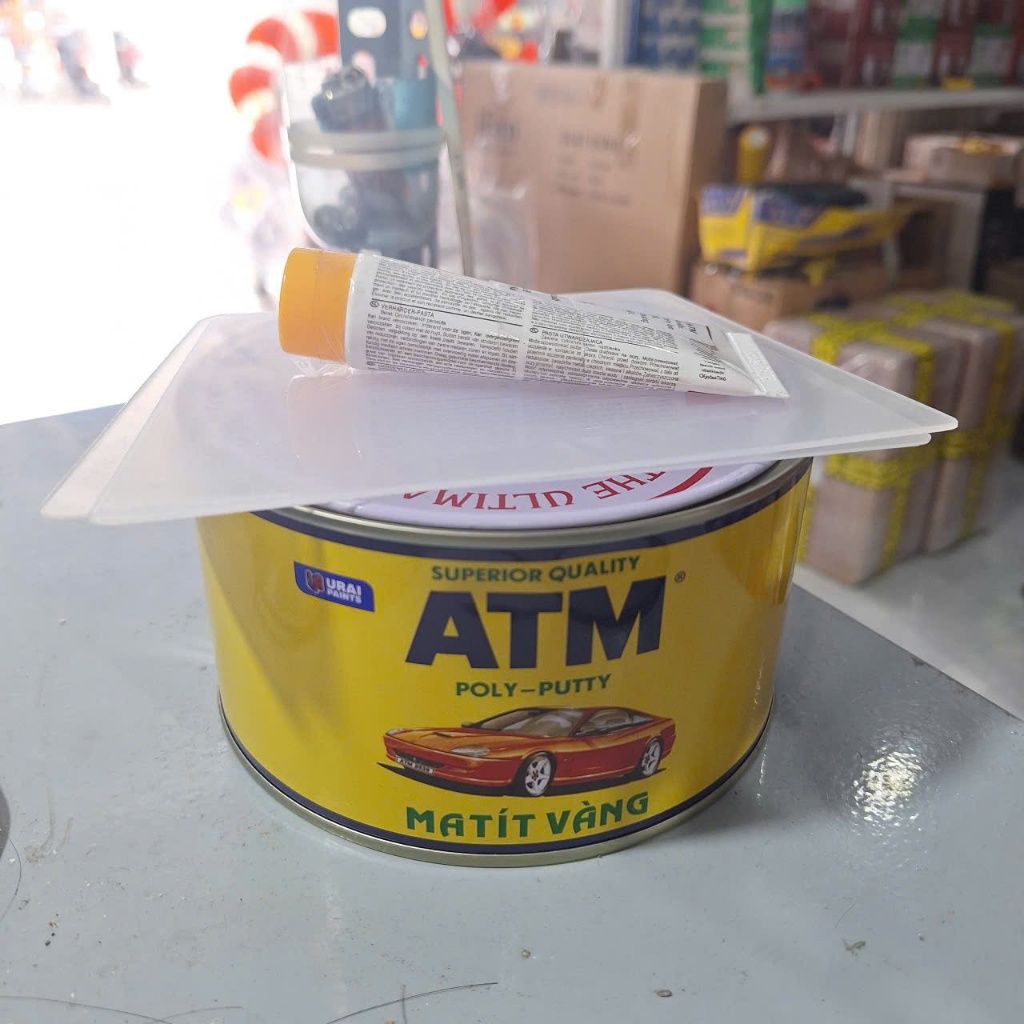 Bột tréc bả Matic vàng ATM 1KG bột tréc có kèm chất làm cứng dùng cho sơn ô tô xe máy - Điện Nước Vư