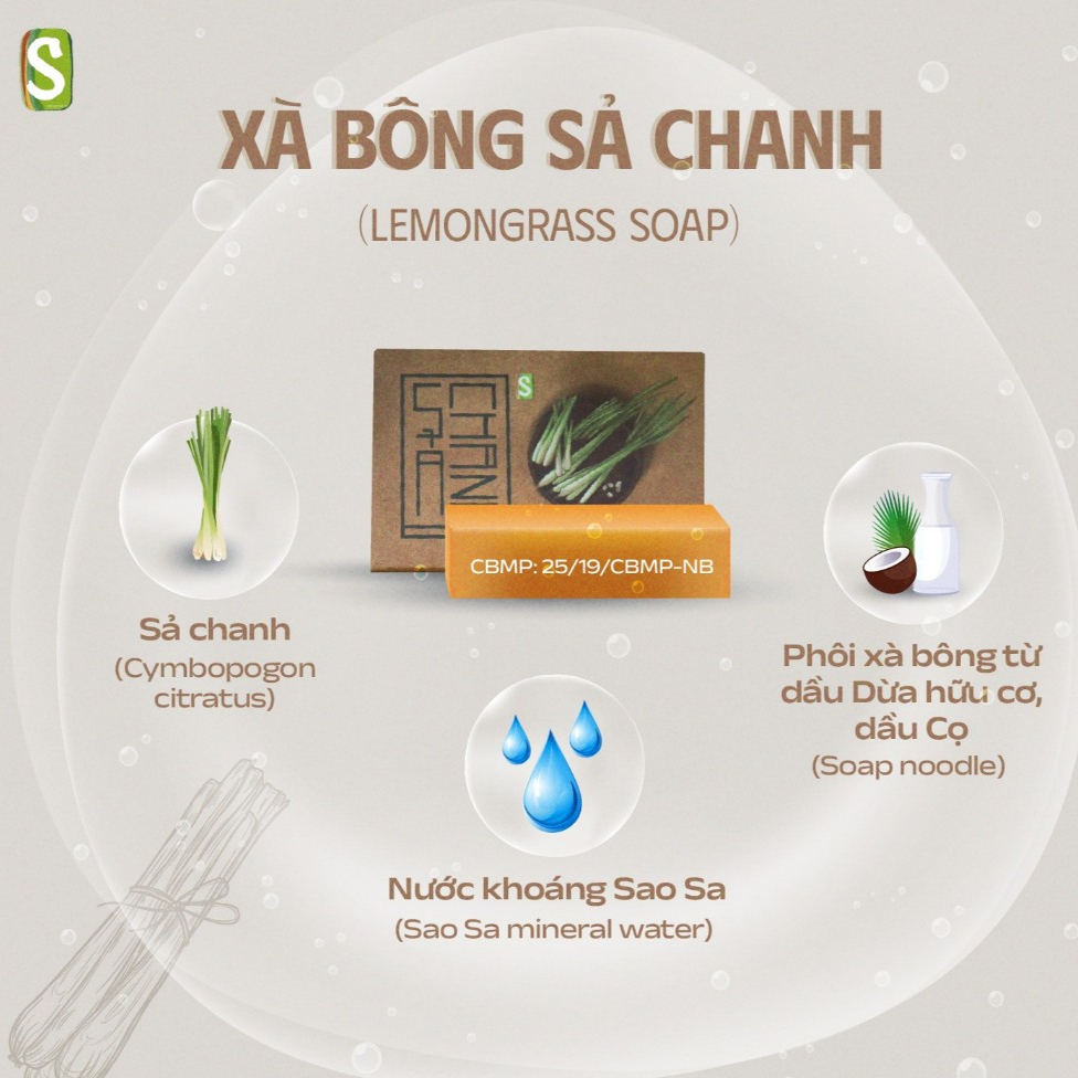 Xà Bông Sinh Dược Sả Chanh (100gr)