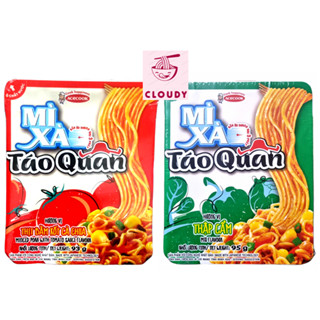 Thùng 18 hộp Mì xào Táo Quân hương vị Thịt bằm sốt cà , vị Thập cẩm 85g - Acecook