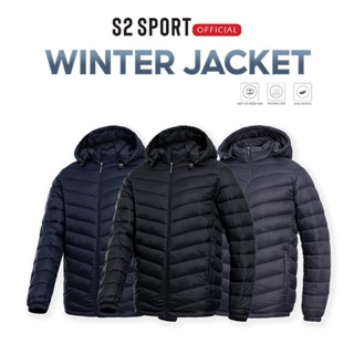 Áo phao béo nam S2 SPORT chần bông cao cấp siêu nhẹ mũ tháo rời cản gió, giữ ấm tốt - AP.01