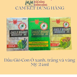 [ Hàng Mỹ] Dầu Gió Con Ó Eagle Brand của Mỹ 24ml - Có nhiều mùi