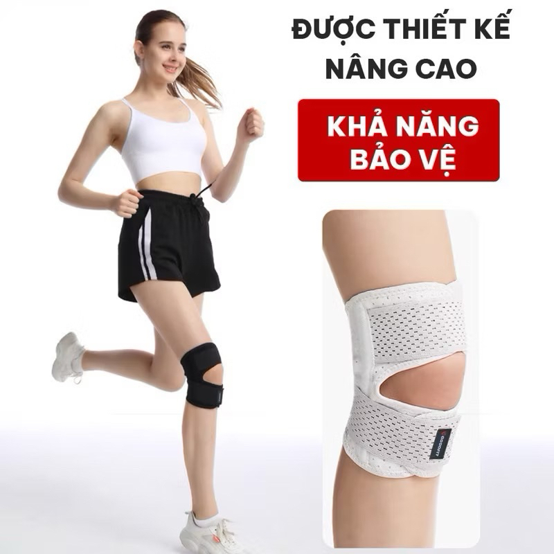 Băng đầu gối chuyên nghiệp GoodFit GF526K thoáng khí, có thể điều chỉnh, hỗ trợ giảm đau khớp