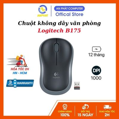 Chuột không dây Logitech B175 - Chính hãng BH 12 tháng