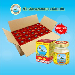 [Combo 20 lọ 70ml, 21% Yến sào] Nước Yến sào Sanvinest Khánh Hòa Nhân sâm Fucoidan.