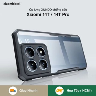Ốp lưng XUNDD Xiaomi 14T 5G / 14T Pro 5G mặt lưng trong viền TPU chống sốc