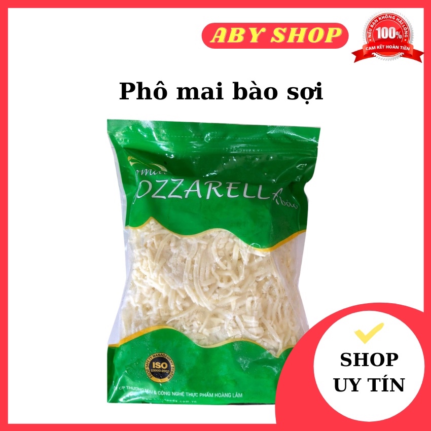 Phô mai bào sợi Mozzarella, phô mai kéo sợi làm pizza gà rán