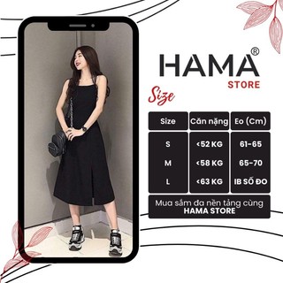 ĐẦM 2 DÂY hở lưng HAMA STORE H7 - KHOEN LỖ PHÍA SAU cách điệu, dạo phố sang chảnh