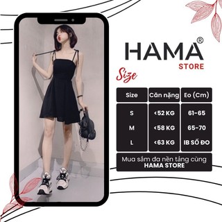 Đầm nữ 2 dây HAMA STORE H10 - Dáng xòe cực yêu