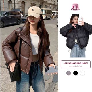 [Giá trải nghiệm] Áo khoác phao nữ Da Bóng, Áo phao nữ ngắn chất liệu tráng da dày dặn siêu ấm từ 40-65kg