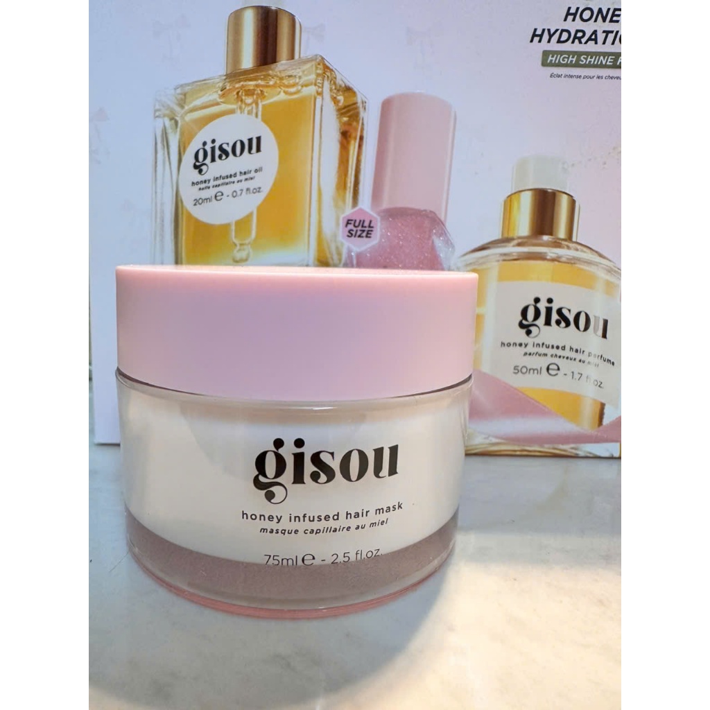 Mặt nạ mật ong cho tóc Gisou Honey Infused Hair Mask - phục hồi mềm mượt
