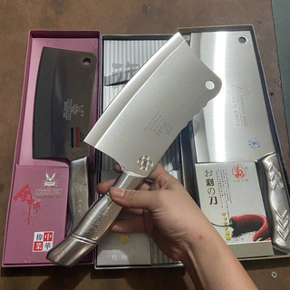 Dao chặt xương thép trắng. Dao xám, dao ớt