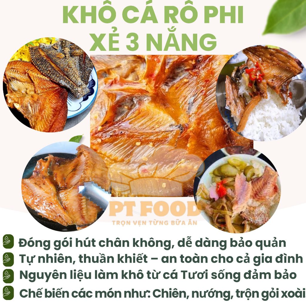 75k 500gram Khô Cá rô phi 3  nắng (Giao hoả tốc HCM)