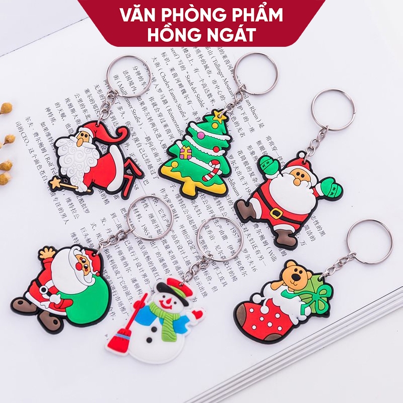 Combo 10 Móc Khoá Noel Loại 1⭐ đồ dùng quà tặng học tập trong mùa giáng sinh cho các con N050