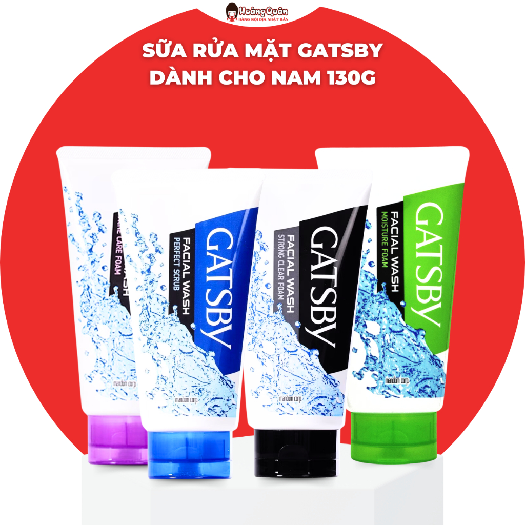 Sữa Rửa Mặt Gatsby Dành Cho Nam 130g