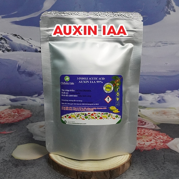 Thuốc kích Thân, Rễ, Lá Auxin IAA 99% (3-Indole acetic acid) (Gói 50g)