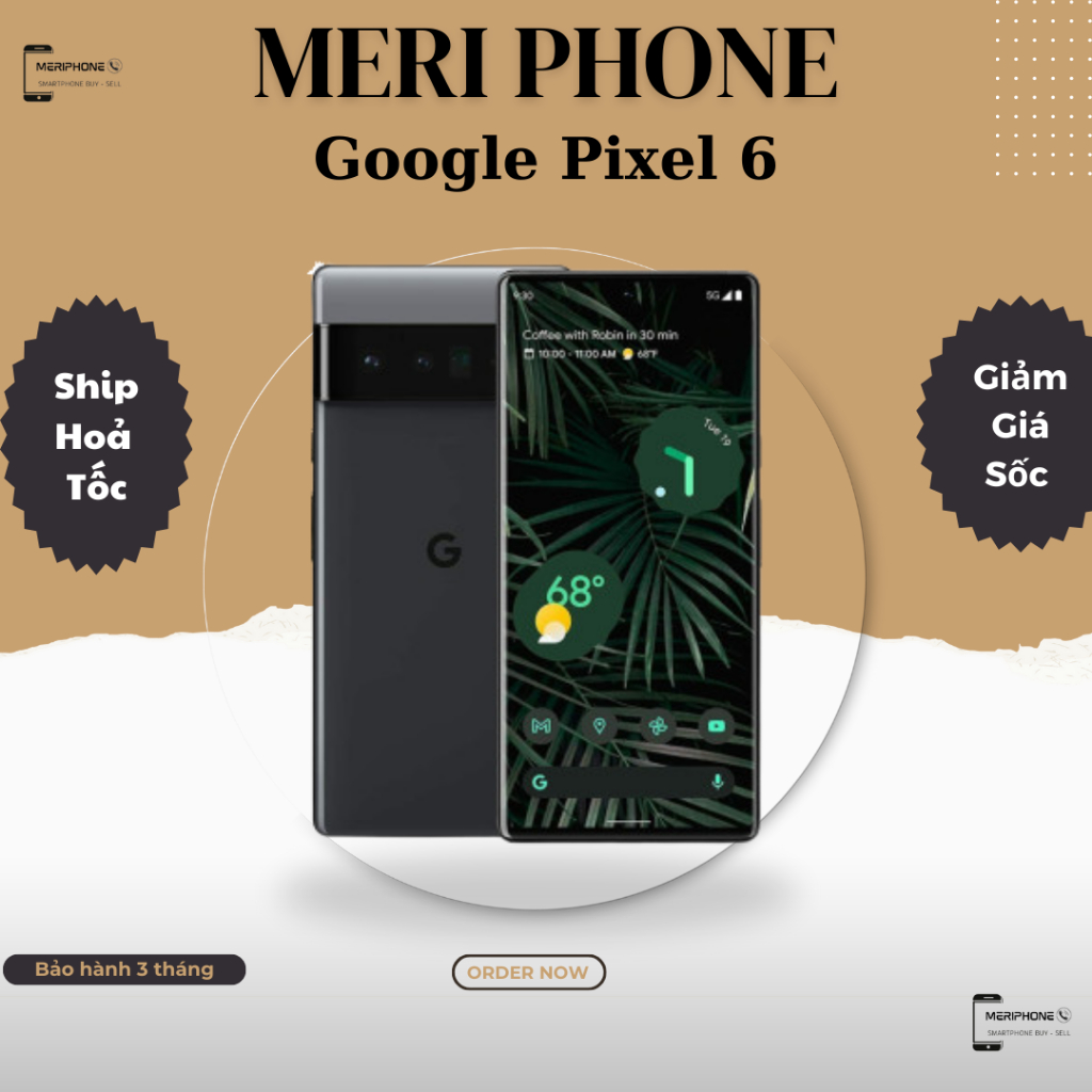 Điện Thoại Google Pixel 6 Ram 8/128G 2 Sim (Quốc Tế ) Máy Đẹp Nguyên Zin