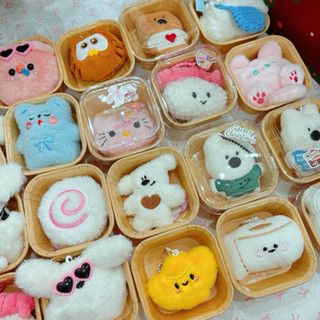 [Hộp quà noel mini] Móc khóa bông gấu đáng yêu đã kèm hộp dán sticker đáng yêu