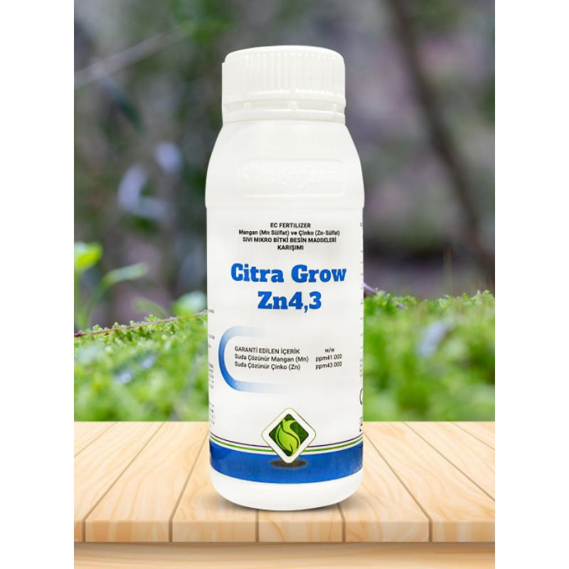 Phân bón lá hữu cơ Citra Grow Zn4,3 500ml || Tạo lớp giáp kẽm -giúp xanh lá - dày lá - tăng khả năng