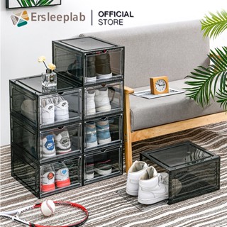 Hộp đựng giày nhựa cứng cửa trong suốt cửa nam châm size lớn nắp kính mica - Shoe box