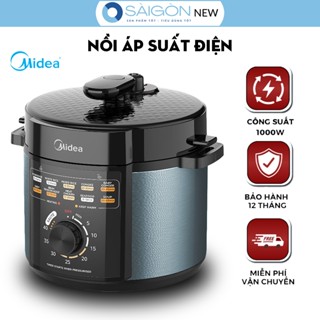 Nồi Áp Suất Điện Đa Năng Midea MPM50010AMG Dung tích 5L - Nồi Áp Suất Đa năng Midea Công Suất 1000W ,Bảo Hành 12 Tháng