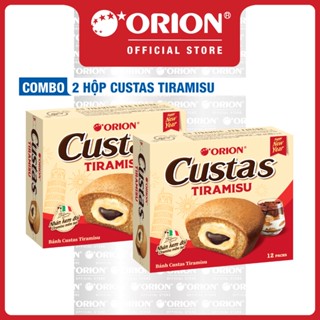 Combo 2 Hộp 12 gói bánh Orion Custas 12P tiramisu (282G)