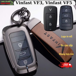  Ốp Chìa Khóa VinFast VF3 VF5 - Bao Da Chìa Khóa Smartkey - Vỏ Bọc Chìa Khóa Dùng Chung VF3 và VF5 