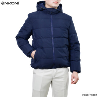 Áo Phao Enkoni Sadoga Chần Bông Có Mũ Giữ Ấm Kiểu Dáng Hàn Quốc 1050K