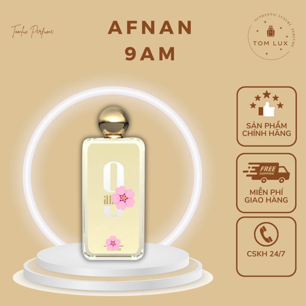 (FULL) Nước Hoa Nữ Afnan 9AM EDP TomLux 100ml