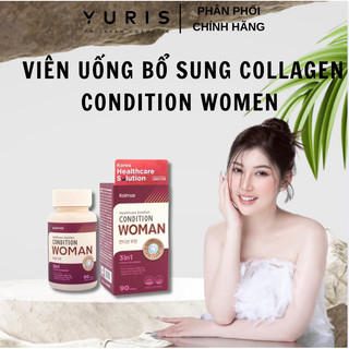 Viên Uống CONDITION Woman Bổ Sung Collagen, Vitamin E, HA, Hỗ Trợ Dưỡng Da, Chống Lão Hóa