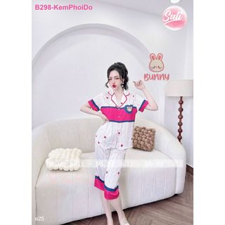 Bộ Lửng Pijama Lụa Latin B298 B297 B091 - Đồ Bộ Suli