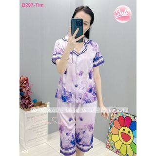 Bộ Lửng Pijama Lụa Latin B298 B297 B091 - Đồ Bộ Suli