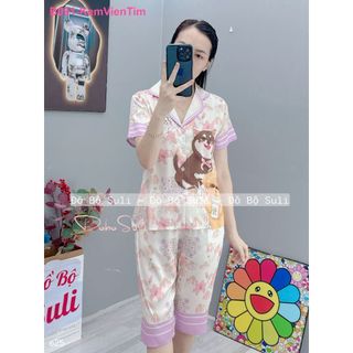 Bộ Lửng Pijama Lụa Latin B298 B297 B091 - Đồ Bộ Suli