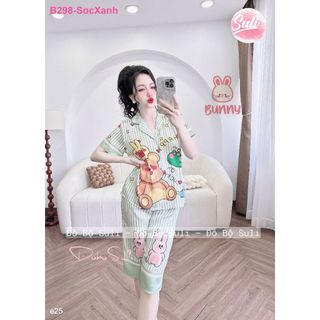 Bộ Lửng Pijama Lụa Latin B298 B297 B091 - Đồ Bộ Suli