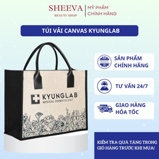  Túi Xách Túi Vải CanVas KYUNGLAB Túi ToTe Túi Cói Vintage Du Lịch Đi Biển Size To Có Khóa Kéo Sheeva Beauty 