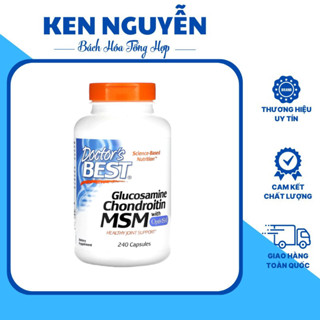 Viên uống hỗ trợ khớp Glucosamine Doctor's Best - Glucosamine Chondroitin MSM with OptiMSM tăng cường bảo vệ, bôi trơn k