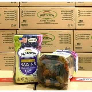 Nho khô SUNVIEW (thập cẩm), nho xanh, nho mix chua ngọt tự nhiên