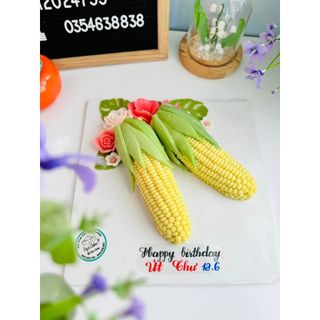 Khuôn silicon trái bắp 1419 làm rau câu, socola, nến