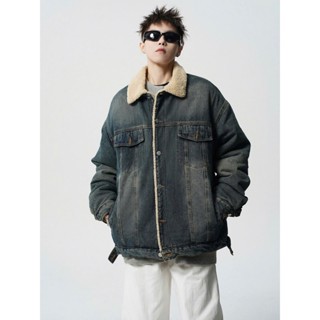 [ XẢ KHO] Áo Khoác Bò Lót Lông Ấm Cổ Bẻ Ảnh Thật Chất Đẹp