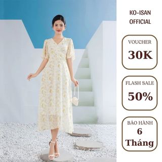 Đầm xòe vạt chéo tay loa KOISAN nữ tính tính ứng dụng cao S2382155
