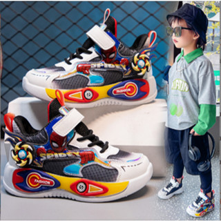 Giày siêu nhân nhện đỏ ( có đèn LED )phát sáng bé trai , giày đi học cho bé , 2-12tuổi _ TT272