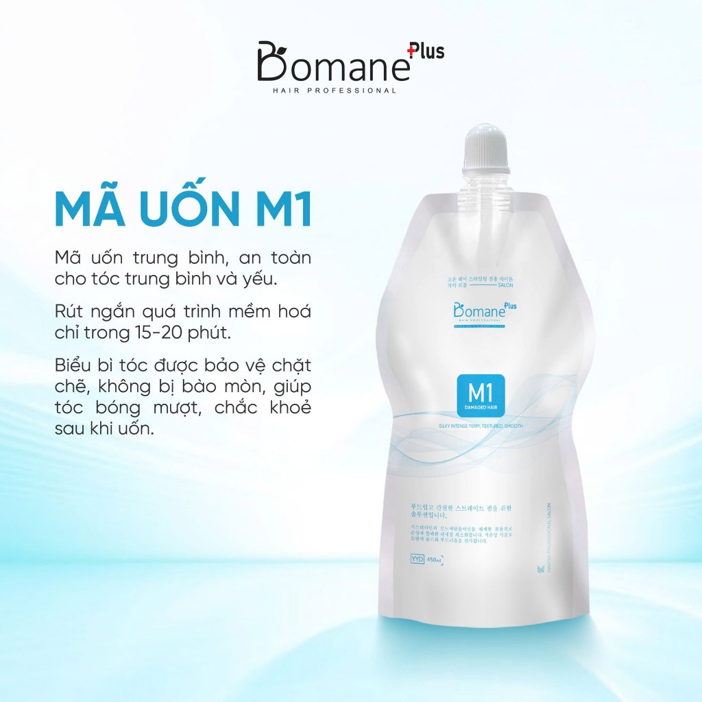 Uốn trung bình Bomane Plus Medium Curly M1 Bomane 500ml