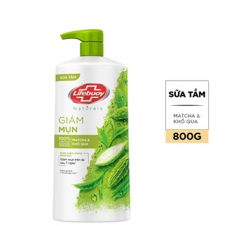  Sữa Tắm Detox Matcha & Khổ Qua Chiết Xuất Từ Thiên Nhiên Giúp Ngừa Mụn Cơ Thể Và Sạch Sâu Chai Lifebuoy 800G 