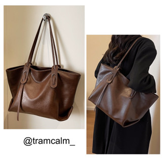 [Trạm Calm] Túi tote da size to dành cho lap 15inch